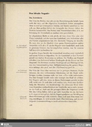 Das ideale Negativ