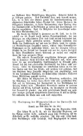 Versetzung der Elementarlehrer im Interesse des Dienstes : [IV. Seminarien, Bildung der Lehrer und deren persönliche Verhältnisse]