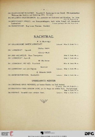 Nachtrag (Nr. 297-306)