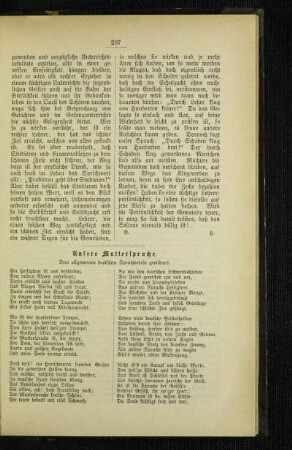 Unsere Muttersprache : dem allgemeinen deutschen Sprachverein gewidmet