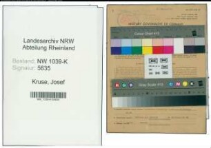Entnazifizierung Josef Kruse , geb. 26.03.1896 (Buergermeister)