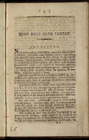 Quod Deus Bene Vertat!