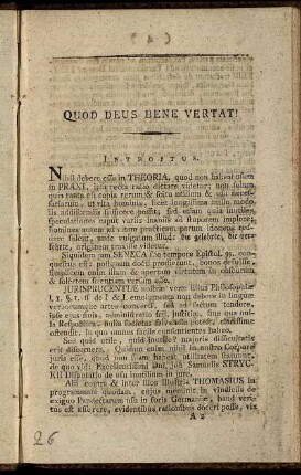 Quod Deus Bene Vertat!
