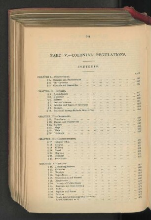 Colonial Regulations