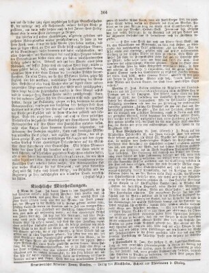 364 Kirchliche Mittheilungen
