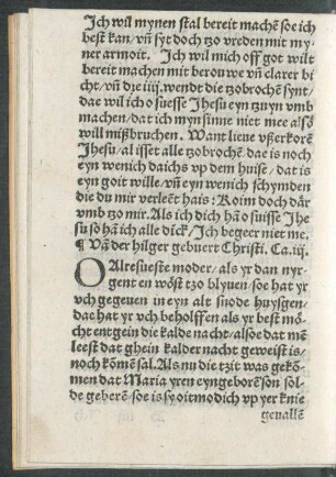 Van der hilger gebuert Christi. Ca. iii.