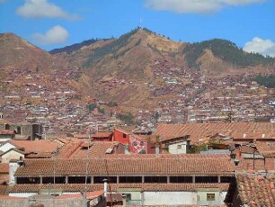 Stadtübersicht von Cusco : Stadtübersicht von Cusco, aufgenommen am 28. August 2011
