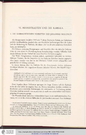 VI. Hoogstraeten und die Kabbala