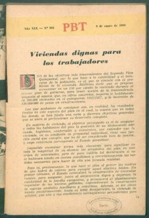 Viviendas dignas para los trabajadores