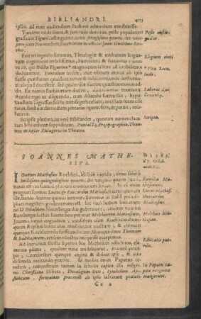 Ioannes Mathesius.