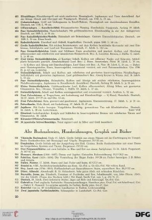 Alte Buchmalereien, Handzeichnungen, Graphik und Bücher (Nr. 501-532)
