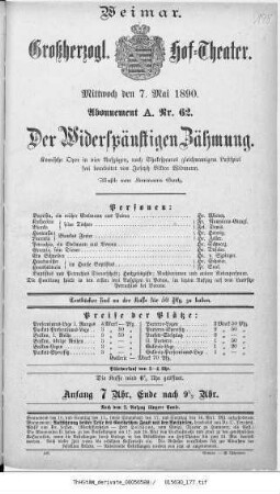 Der Widerspänstigen Zähmung