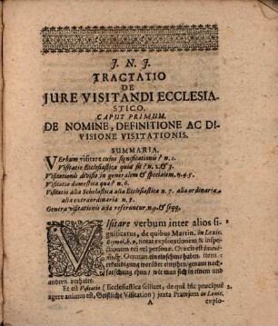 Ahasveri Fritschi U.J.D. Consil. Aulic. Rudelst-Schvvartzb. Tractatio De Jure Visitandi Ecclesiastico, Ejusqve Exercendi Modo : Adnexis quibusdam Visitationum Ordinationibus
