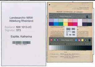 Entnazifizierung Katharina Espitte , geb. 28.03.1902 (Geschaeftsinhaberin)