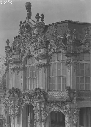 Dresden. Zwinger, Wallpavillon, Obergeschoß, Hofseite