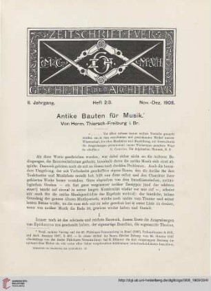 2: Antike Bauten für Musik, [1]