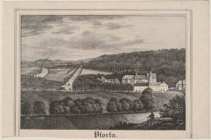 Das Kloster Schulpforta (Bad-Kösen-Naumburg an der Saale) im Süden von Sachsen-Anhalt, aus der Zeitschrift Saxonia, 1. Band 1834/35
