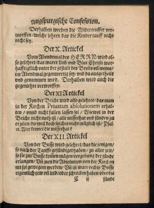 Der XI Artickel