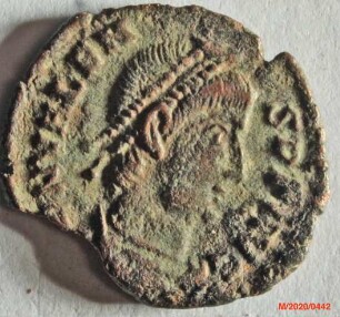 Römische Münze, Nominal Centenionalis, Prägeherr Valens, Prägeort nicht bestimmbar, Original