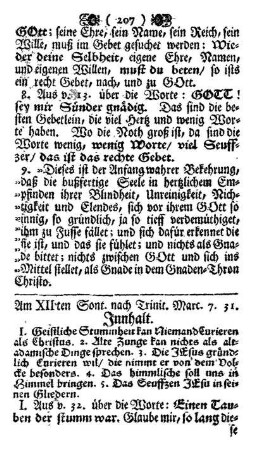 Am XII ten Sont. nach Trinit. Marc. 7.31