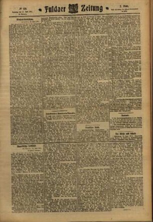 Zweite Ausgabe vom Samstag, den 17. Juni 1911.