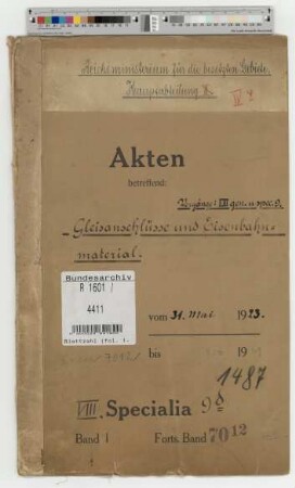 Gleisanschlüsse und Eisenbahnmaterial