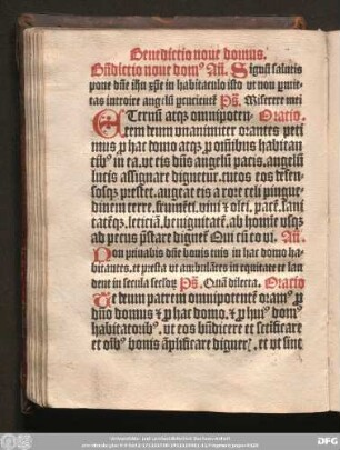 Benedictio nove domus.