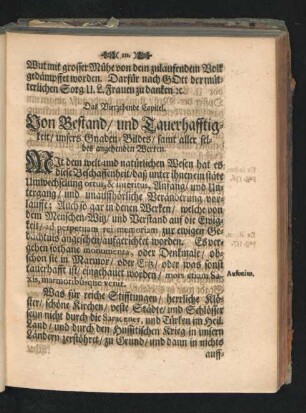 Das Vierzehende Capitel. Von Bestand/ und Tauerhafftigkeit/ unsers Gnaden-Bildes/ samt aller selbes angehenden Wercken.