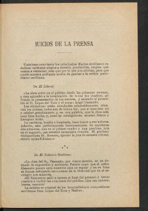 Juicios de la prensa