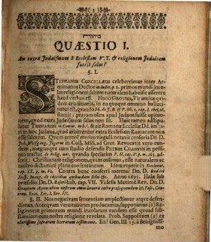 Diss. theol. exhibens quaestiones nonnullas ex articulo de religione, indifferentistis