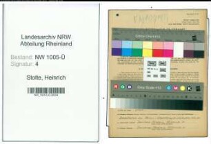 Entnazifizierung Heinrich Stolte , geb. 01.05.1898 (Bahnsekretaer)