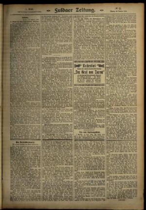Zweite Ausgabe vom Montag, den 20. Januar 1913.