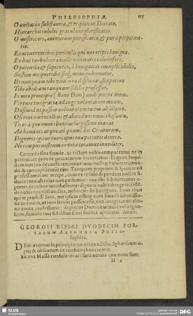 Georgii Riplei Duodecim Portarum Axiomata Philosophica