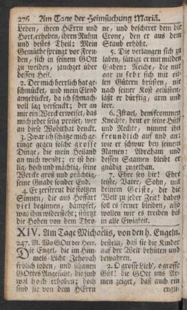 XIV. Am Tage Michaelis, von den h. Engeln