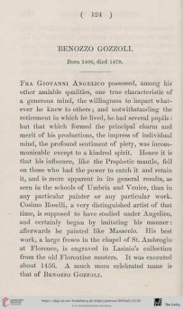 Benzzo Gozzoli: Born 1406, died 1478
