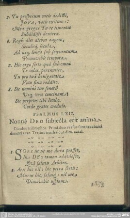 Psalmus LXII. Nonné Deo subjecta erit anima
