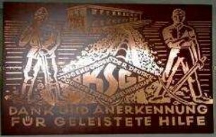 Plakette des Jugendobjektes KSG