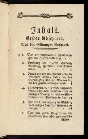 Inhaltsverzeichnis