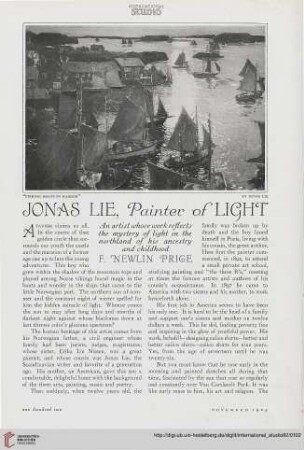 82.1925 = Nr. 342: Jonas Lie, painter of light