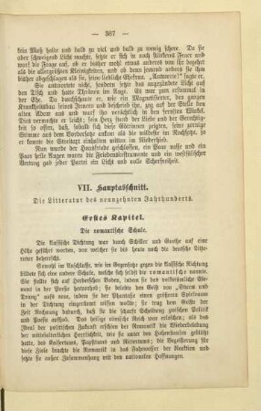 VI. Hauptabschnitt