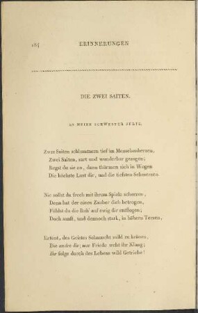 Die zwei Saiten.
