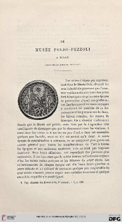 3. Pér. 3.1890: Le musée Poldi-Pezzoli à Milan, 2