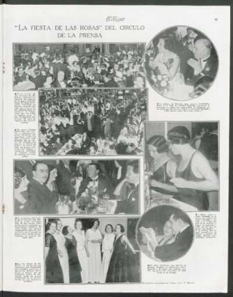"La fiesta de las rosas" del círculo de la prensa