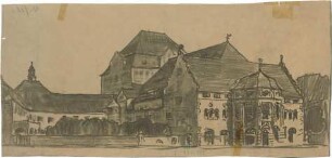 Fischer, Theodor; Heilbronn; Stadt-Theater - Perspektive