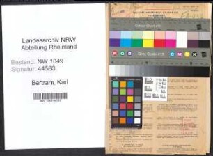 Entnazifizierung Karl Bertram , geb. 21.01.1891 (Finanzbeamter)