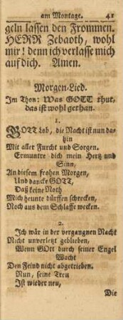 Morgen-Lied