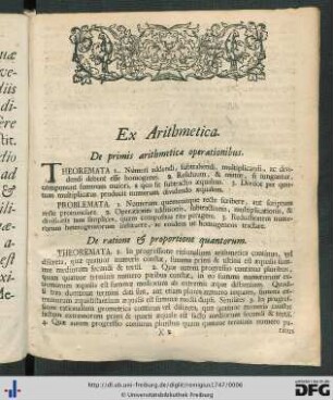 Ex Arithmetica.
