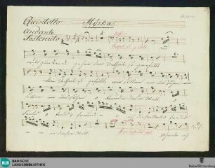 Das Unterbrochene Opferfest. Excerpts - Don Mus.Ms. 2054a-c : V (5), orch