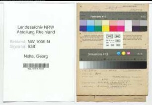Entnazifizierung Georg Nolte , geb. 29.07.1892 (Lehrer)