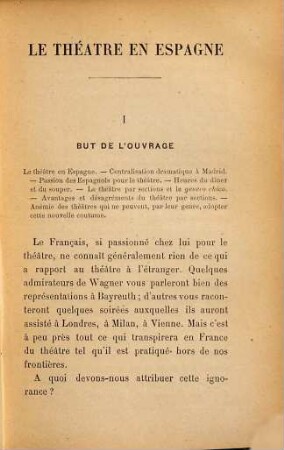 Le théâtre hors de France, 1. Le théâtre en Espagne : ouvr. ill. de 50 photogr.
